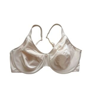 Delimira Womens Size 44DD Bra Underwire Unlined Ivory White Minimizer Adjustable